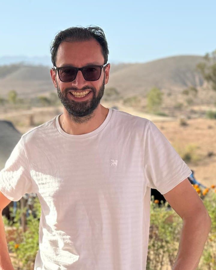 Bas at a tented camp in the desert near Marrakesh